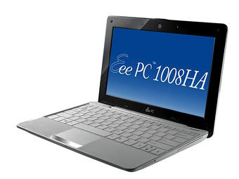 Asus Eee PC 1008HA.  Asus 