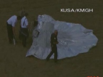 Упавший воздушный шар. Кадр телеканала CNN