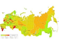 карта россии с городами вектор скачать